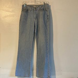 Lee Natural Boho Boot Cut Blue Jeans Woman Denim y2k Pant Size